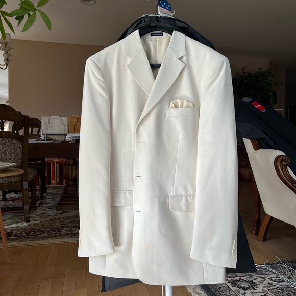 Stafford Suits & Blazers Stafford Creme Suit Jacket Poshmark